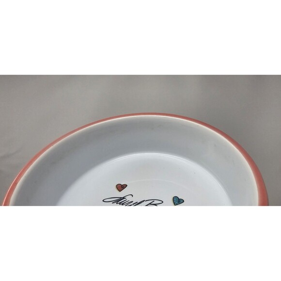 Vtg Laurel Burch Ceramic Cat Food Water Bowl Colorful Whimsical Cat Design 5-1/4 - Picture 8 of 13